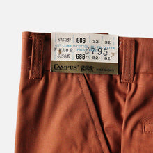 Load image into Gallery viewer, 1960's "CAMPUS" WALK SHORTS (SZ 32 / DEADSTOCK / BROWN)