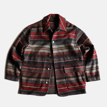 Load image into Gallery viewer, 1980's~ VINTAGE BLANKET WOOL JACKET (GOOD CONDITION) SZ LARGE