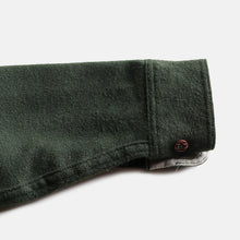Load image into Gallery viewer, OLD "WOOLRICH" WOOL L/S SHIRT WITH LEATHER PATCH (SZ MEDIUM / GOOD CONDITION)