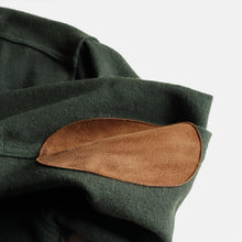 Load image into Gallery viewer, OLD "WOOLRICH" WOOL L/S SHIRT WITH LEATHER PATCH (SZ MEDIUM / GOOD CONDITION)