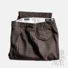 Load image into Gallery viewer, VINTAGE "RALPH LAUREN" PLAID WOOL SLACKS (W33×L31 / MADE IN USA)