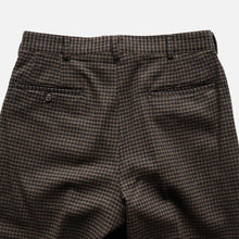 Load image into Gallery viewer, ~1990's "J CREW" HOUND'S TOOTH WOOL SLACKS (SZ W32×L31 / GOOD CONDITION)