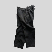 Load image into Gallery viewer, 1930's FRENCH WORK BACKLE BACK WOOL TROUSER (SZ W34 / MINT CONDITION)
