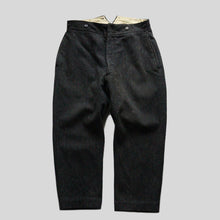 Load image into Gallery viewer, 1930's FRENCH WORK BACKLE BACK WOOL TROUSER (SZ W34 / MINT CONDITION)
