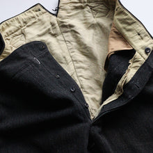 Load image into Gallery viewer, 1930's FRENCH WORK BACKLE BACK WOOL TROUSER (SZ W34 / MINT CONDITION)