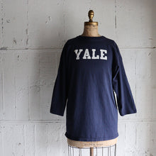 Load image into Gallery viewer, 1980's "CHAMPION" FOOTBALL L/S T-SHIRT (SZ LARGE / YALE / MINT CONDITION)