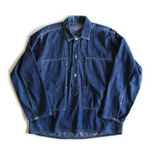 画像をギャラリービューアに読み込む, 1930's "U.S.ARMY" DENIM PULLOVER JUMPER (S)