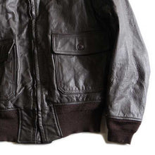 画像をギャラリービューアに読み込む, 1963's "U.S.N J-7823B" G-1 FLIGHT LEATER JACKET MINT COND (40)