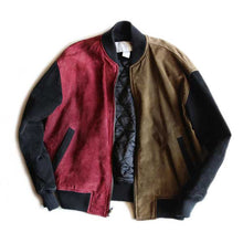 画像をギャラリービューアに読み込む, 1990's "THE LIMITED" TWO TONE SUEDE BLOUSON (S)