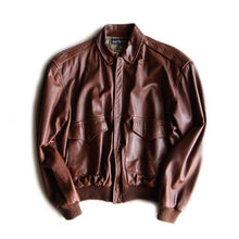 画像をギャラリービューアに読み込む, OLD "RALPH LAUREN" A-2 STYLE LEATHER BLOUSON (M)