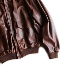 画像をギャラリービューアに読み込む, OLD "RALPH LAUREN" A-2 STYLE LEATHER BLOUSON (M)