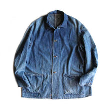 画像をギャラリービューアに読み込む, WWU DENIM WORK CHORE COAT (LARGE)