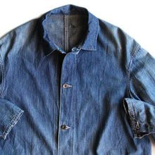 画像をギャラリービューアに読み込む, WWU DENIM WORK CHORE COAT (LARGE)
