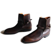 Load image into Gallery viewer, 1950's JODHPUR LEATHER SHORT BOOTS MINT COND (SIZE 8)