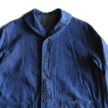 画像をギャラリービューアに読み込む, 〜WWU "U.S.NAVY" DENIM SHAWL COLLAR JACKET MINT CONDITION (38)