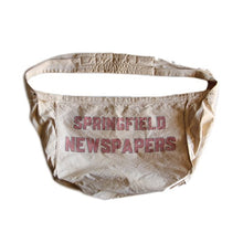 Load image into Gallery viewer, 1950's "SPRING FIELD NEWS PAPERS" TWO SIDE PRINTED CANVAS BAG