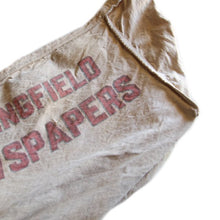 Load image into Gallery viewer, 1950's "SPRING FIELD NEWS PAPERS" TWO SIDE PRINTED CANVAS BAG
