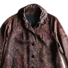 画像をギャラリービューアに読み込む, 1960's "FLOWER PATTERN" BAL COLLAR COAT (MEDIUM)