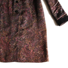 画像をギャラリービューアに読み込む, 1960's "FLOWER PATTERN" BAL COLLAR COAT (MEDIUM)