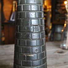 Load image into Gallery viewer, ANTIQUE "LIGHT HOUSE" CAST IRON x WOODEN LAMP