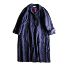 画像をギャラリービューアに読み込む, OLD "TALBOTS" HEAVY LINEN COAT (MEDIUM)