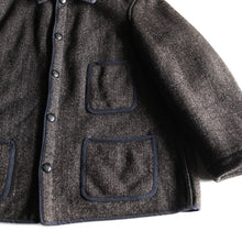 画像をギャラリービューアに読み込む, 1940's "BROWN'S BEACH JACKET" WOOL JACKET WITH BIG BUTTON (LARGE)