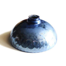 Load image into Gallery viewer, ANTIQUE MERCURY BLUE GLASS SHADE # 2