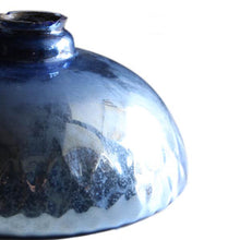 Load image into Gallery viewer, ANTIQUE MERCURY BLUE GLASS SHADE # 2