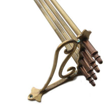 Load image into Gallery viewer, ANTIQUE ART DECO BRASS WALL SHELF