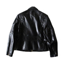 Load image into Gallery viewer, 1970's HIDDEN SNAP LEATHER JACKET (MEDIUM)