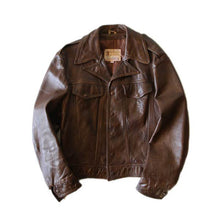 Load image into Gallery viewer, 1970's "BERMAN BUCKSKIN CO." LEATHER SHORT JACKET (MEDIUM)