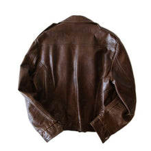 Load image into Gallery viewer, 1970's "BERMAN BUCKSKIN CO." LEATHER SHORT JACKET (MEDIUM)