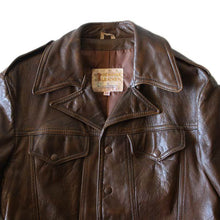 Load image into Gallery viewer, 1970's "BERMAN BUCKSKIN CO." LEATHER SHORT JACKET (MEDIUM)