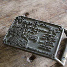 Load image into Gallery viewer, VINTAGE "SEARS ROEBUCK AND CO." BRASS BACKLE NO.104
