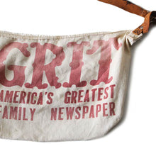 Load image into Gallery viewer, 1940's "GRIT" NEWS PAPER SHOULDER BAG