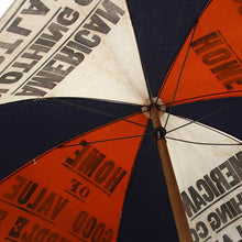 Load image into Gallery viewer, ANTIQUE "AMERICAN CLOTHING CO." ADVERTISING UMBRELLA