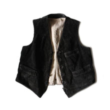 Load image into Gallery viewer, ~ 1930's "LE MONT ST MICHEL" BACKLE BACK WORK VEST (MEDIUM)