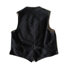 Load image into Gallery viewer, ~ 1930's "LE MONT ST MICHEL" BACKLE BACK WORK VEST (MEDIUM)