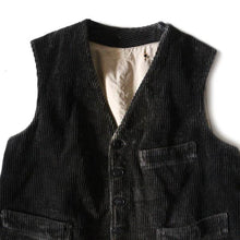 Load image into Gallery viewer, ~ 1930's "LE MONT ST MICHEL" BACKLE BACK WORK VEST (MEDIUM)