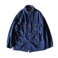 Load image into Gallery viewer, ~ 1960's "SANFORIZED" DENIM CHORE JACKET MINT CONDITION (40 LARGE)