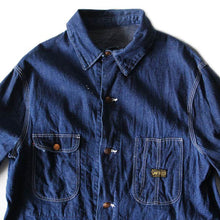 Load image into Gallery viewer, ~ 1960's "SANFORIZED" DENIM CHORE JACKET MINT CONDITION (40 LARGE)