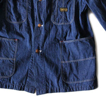 Load image into Gallery viewer, ~ 1960's "SANFORIZED" DENIM CHORE JACKET MINT CONDITION (40 LARGE)