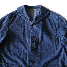 Load image into Gallery viewer, 1940's "USN" DENIM SHAWL JACKET MINT CONDITION (40)