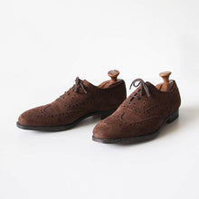Load image into Gallery viewer, OLD "CHURCH" WINGTIP SUEDE SHOES MINT CONDITION (10)