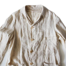 Load image into Gallery viewer, ~ 1920's SINGLE BREASTED LINEN DUSTER COAT (MEDIUM)