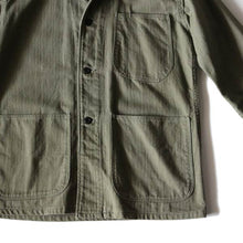 Load image into Gallery viewer, WW2 "USNAVY" N-3 HBT JACKET (MEDIUM)
