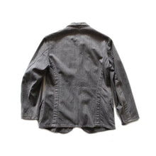 Load image into Gallery viewer, ~ 1940's BLACK CHAMBRAY FRENCH WORK JACKET (MEDIUM)
