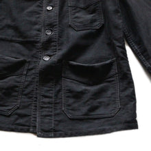Load image into Gallery viewer, 1940's "TISSU EXTRA" FRENCH BRACK MOLESKIN WORK JACKET (MEDIUM)