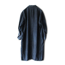 Load image into Gallery viewer, ANTIQUE "INDIGO LINEN" FRENCH WORK COAT (FREE)