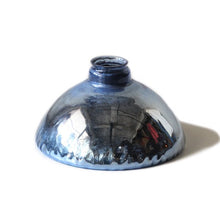 Load image into Gallery viewer, ANTIQUE MERCURY BLUE GLASS SHADE